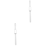 Hemobllo 2 Pezzi Cinturino Smart Fitness Orologio Uomini Bracciale In Metallo Per Uomini Sport Cinturini Mi Band 3 Mi Band 5 Cinturini Orologi Orologi Orologi, 21X1.4CMx2pcs, Senza Gemstone