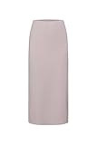 soccx rock lang kleines Weblabel SOCCX Damen Gerader Midirock mit Elastikbund Pale Sand, M