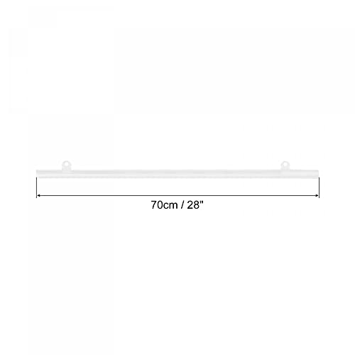 Image of MECCANIXITY PVC Poster Hanger Rail Poster Strip Bar 70cm /28inch Clear with Clips for Poster, Map, 4 Set