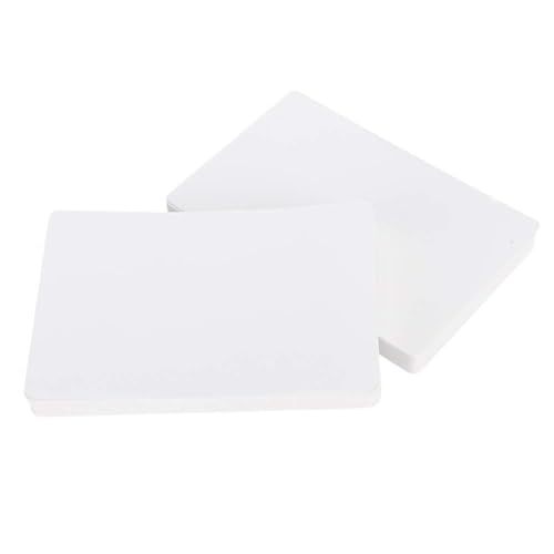 RASTKY Papel de Cartón Blanco de Primera Calidad, 100 Hojas, Adecuado para Libros, Folletos, Revistas, Cuadernos y Proyectos de arte. (Ángulo redondeado)