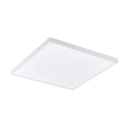 Plafonnier LED Eglo Turcona-C carré 29.5cm avec télécommande RGB et Blanc Dimmable