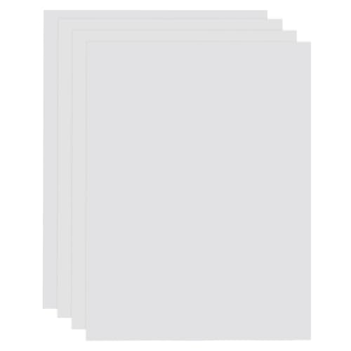 uxcell 4 Pack ABS Plastic Sheet, 0.02' Thick 8'x12' Flexible Hard Plastic Sheet, Heat Moldable Panel...