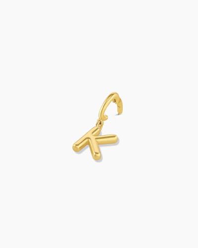 gorjana - Alphabet Helium Parker Charm - 18k Gold-Plated Finish - Initial Design Charm - Hinge Closure - Lightweight and Comfortable4