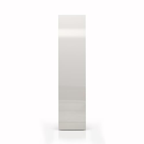 WHOUS Egypt Armoire Multifonction pour Entrée avec 3 Etagères et 4 Compartiments, Armoire à Colonne en Bois, Dimensions: 45 x 34,2 x 190 cm, Couleur Blanc...