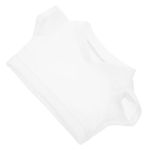 SUPVOX White T-Shirt for Bear Clothing Sublimation Blank Bear Outfit for Stuffed Plush Animals Heat Transfer Hoodie Unique for All Ages