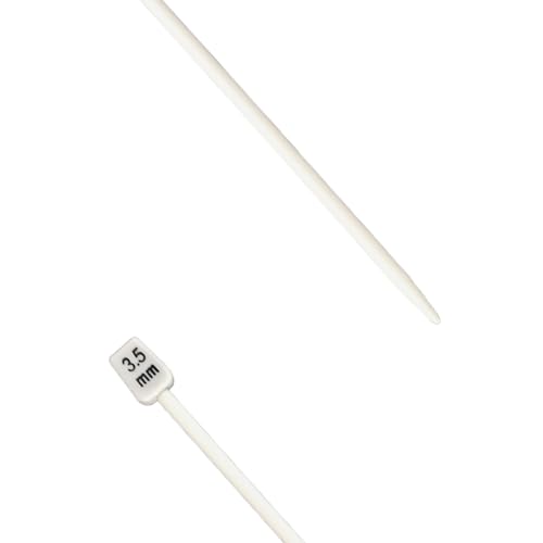 JYC CREATIVE Pair of Knitting Needles 3.5mm x 35cm, Long Needles with Ergonomic Grip Grip Handle - Image 2