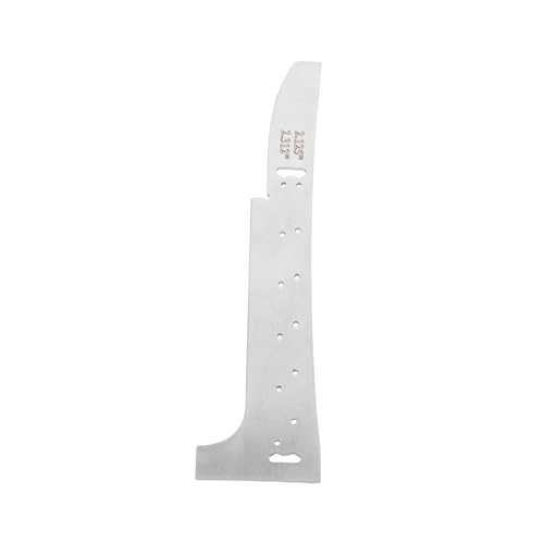 LIGIGWASH 精密ギターブリッジ測定定規 属製形状ゲージ 制琴工具 弦高測定 電気ギターサドル用 バイオリン対応 コンパクト携帯可能 シルバー