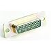 DCM-37S, Conn D-Subminiature SKT 37 POS Solder Pot Thru-Hole 37 Terminal 1 Port (2 Items)