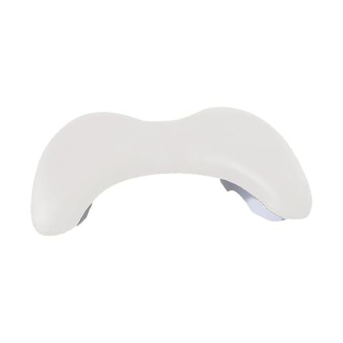 Generic マニキュア用ポータブルU字型ネイルサポート枕、PUレザーハンド, 白