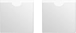 Trifletopia 2PCS Tax Disc Holder for Car Windscreen - Permit Holder for Car Windscreen - Self-Adhesive Clear Note & Ticket Holder for Car, Van & Caravan - 10.5 x 10.5cm (Transparent)