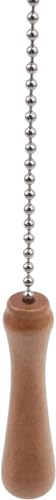 Image of 1Pc Light Wood TraveT Fan Pull Chain Decorative Wooden Knob Pendant for Lighting Ceiling Fans Lamp,Light Wood, 11.02 inch, Accessories, Ceiling Fans and Accessories