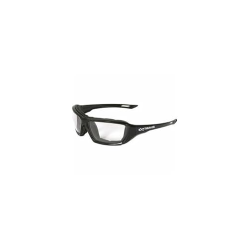 Radians XT1-11 Extremis Full Black Frame Safety Glasses with Clear Anti-Fog Lens
