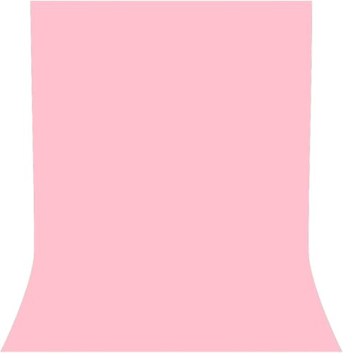 Pink Backdrop for Photoshoot, Professional Photo Backdrop Background Curtain for Product Photography, Portraits, Wedding, Party, Live Streaming Video Recording 5X7 FT (Background Only)