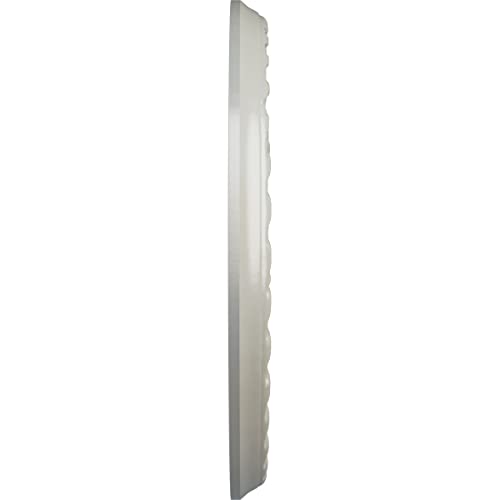 Image of Ekena Millwork CM11PMFBS 11-3 /8 inch x 3-5 /8 inch x 7 /8 inch Palmetto Ceiling Medallion, Flash Blue