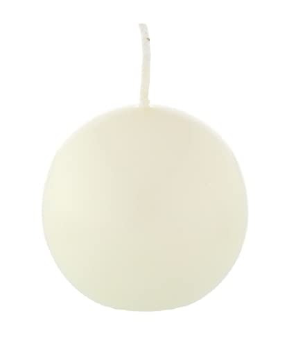 Bougie boule Vanille 10 cm, 4 Bougies
