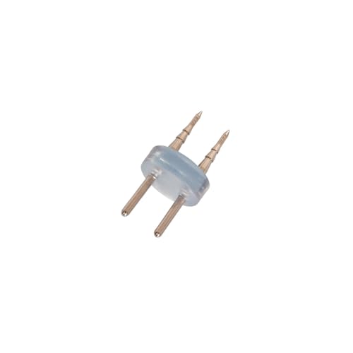 LEDKIA LIGHTING Conector 2 Pin Manguera LED Redonda 220V AC IP65 Corte 100 cm Blanco