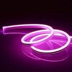 Image of Led Strip RSCT Neon Rope Light Silicon DC Light (5 Meter /16.4 Feet) or Indoor and Outdoor Flexible Waterproof Decorative Light with 12v DC Adapter Include - Pink