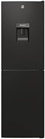 Hoover HOCT3L517FWBK 55cm Wide Low Frost Combi Fridge Freezer, 246 Litres, In-door Water Dispenser, Black