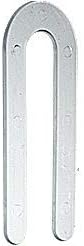 CRL Clear 1/16" x 3-1/2" Plastic Horseshoe Shims - 100 Pack