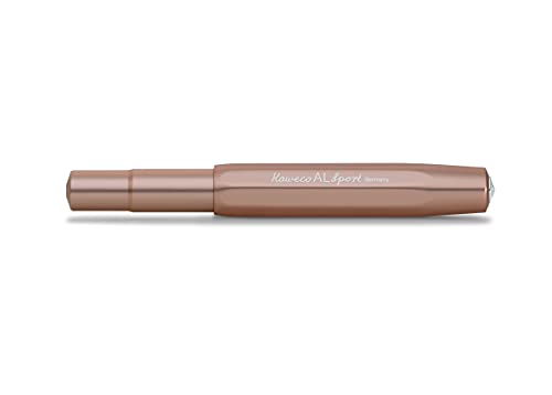 Image of Kaweco AL SPORT Fountain Pen Rose Gold I Premium Fountain Pen for Ink Cartridges, 13 cm I Nib: BB (Extra Broad)