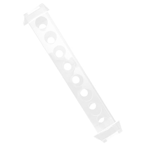 Veemoon Transparent Test Tube Rack for Sampling Tubes Single Row Holder for Storage for Science Projects and School Experiments