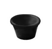 American Metalcraft MRF450BL American Metalcraft MRF450BL Fluted Ramekin, Melamine, 4 oz. Capacity, Black, Melamine, Black