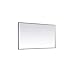 Elegant Decor Pier 42x72 inch LED Mirror with Adjustable Color Temperature 3000K/4200K/6400K in Black