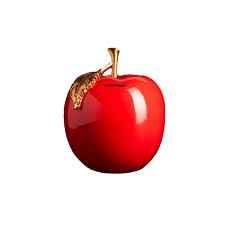 Tirelire pomme rouge céramique grand format objet décoration maison design