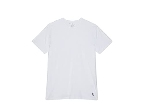 T-shirt Psycho Bunny col rond blanc taille MD anti-irritation lot de 2