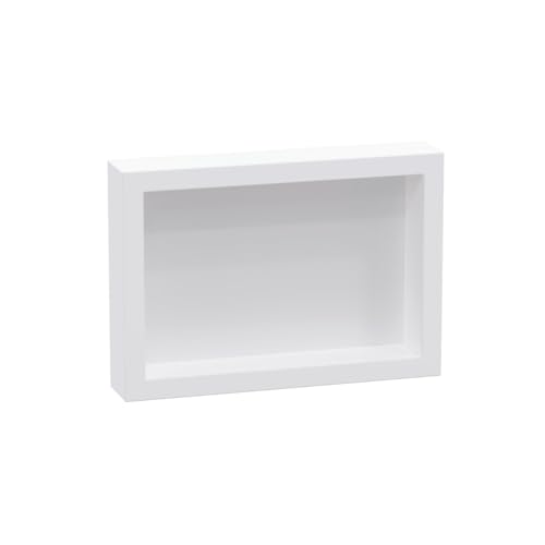 Nicho de Parede Sobrepor 28cmx40cm Branco Arquitech Metasul Banheiro Lavanderia Instalação Fácil
