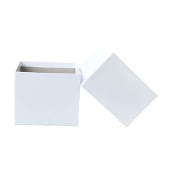 Argos Technologies Cardboard Freezer Box, Plain White, 5-3/4 (in) x 5-3/4 (in) x 4-7/8 (in) H; Without Divider