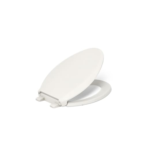 Image of KOHLER CACHET Nightlight Soft Close Toilet Seat Elongated, ReadyLatch, Grip-Tight Hardware, Biscuit