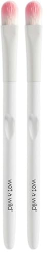 Wet n Wild - Makeup Brush - Gran Pincel de Maquillaje de Cerdas Redondeadas para Aplicar Sombra de Ojos - Brochas de Maquillaje Profesional para Ojos - Large Eyeshadow Brush 21 g (Paquete de 2)