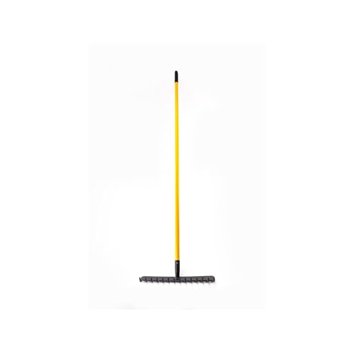 Râteau pour Jardin - Suan - 14 Dents - Manche en Fibre de Verre - Dimensions : 150 x 40 x 8,6 cm