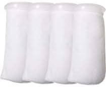Filters4you- 12 Pack - 4 Inch Ring Filter Socks- Aquarium Felt- 4 Inch Ring By 9.5 Inch Long - 200 Micron- White