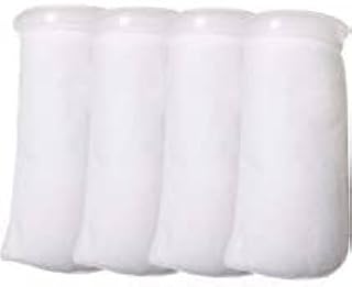 Filters4you- 4 Pack - 4 Inch Ring Filter Socks- Aquarium Felt- 4 Inch Ring by 9.5 Inch Long - 200 Micron- White