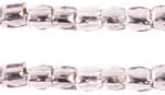 Czech Seed Beads 3Cut 12/0 Silver Lined Light Amethyst Strung 3600 Beads for Jewelry Making and Crafts