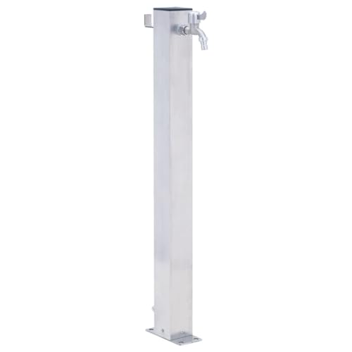 vidaXL Colonna d'Acqua da Giardino 100 cm, Acciaio Inox