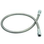 T&S Brass 013E-72H Flexible Stainless Steel Hose, 72" Length, 7/16" I.D.