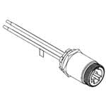 32359AL, Cable Assembly QC 3P FR 12IN 12/1 PVC Alum