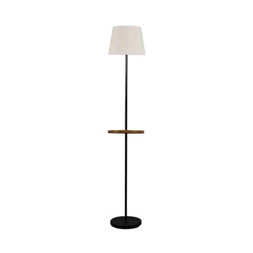 Zarivy Pie de salón de acero 1xE27 negro