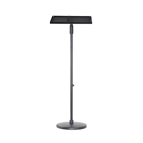 Soporte de suelo para proyector regulable con bandeja de expansión de 34 x 24 cm