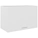 Produktbild vidaXL Hängeschrank 1 Regalboden Küche Schrank Einbauküche Küchenzeile Küchenmöbel Oberschrank Küchenschrank Weiß 60x31x40cm Holzwerkstoff