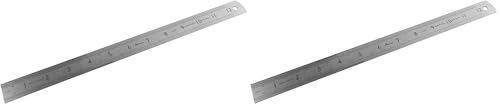 Image of Advent ASR300 300 mm/12-Inch Precision Steel Rule - Silver (Pack of 2)