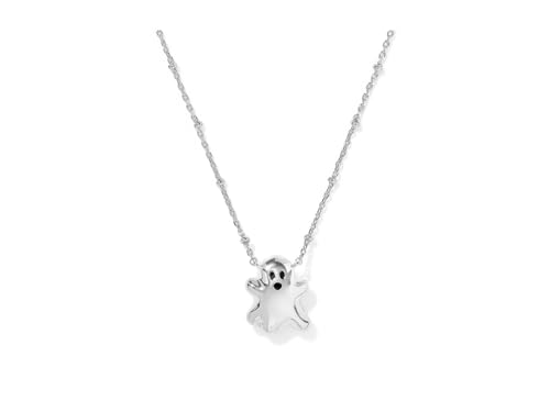 Kendra Scott Womens Ghost Short Pendant Necklace Silver Orange Mother Of Pearl One Size2