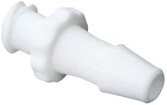 Luer to Hose Barb Fitting, Straight Adapter, White Nylon, Female Luer Thread x 200 Series Barb 3/32 (in) ID: 25/Pk