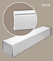 Plinthes Profhome 653108-box en polystyrène classique arrondi de 24m