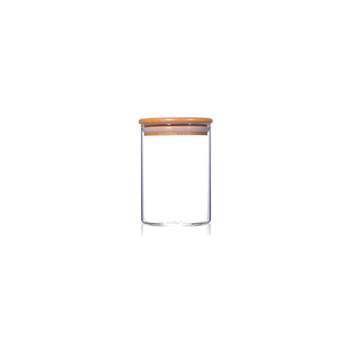 Print Maniacs Glass Storage Jar 800ml with Bamboo Lid Airtig