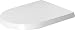 Produktbild Duravit WC-Sitz ME by Starck Compact, Toilettendeckel aus Urea-Duroplast, Klodeckel mit Edelstahl Scharnieren, Weiß, Länge: 43,8 cm (verkürzte Version)