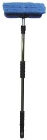 Telescoping Handle and 10 Flow-Thru Wash Brush